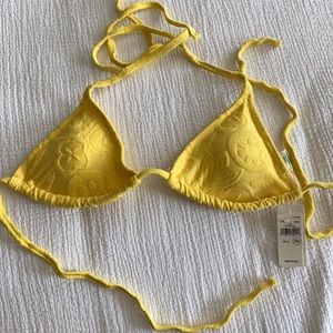 Yellow bikini top